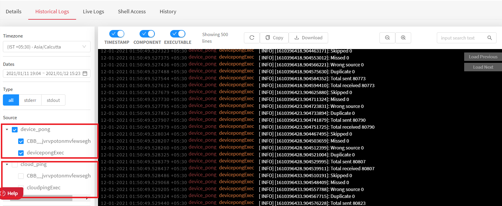 component-executable combination
