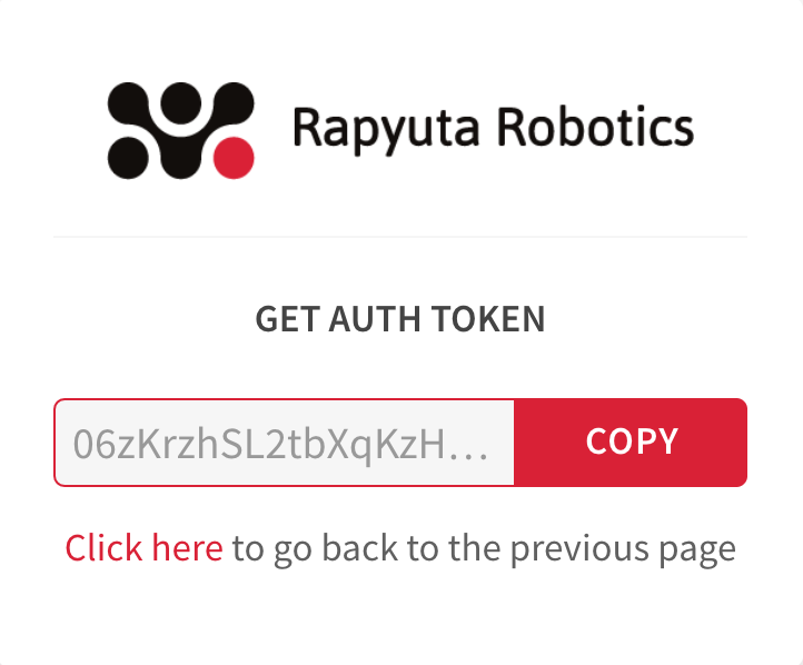 Get Auth Token