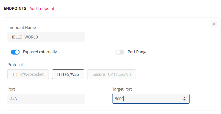 Network endpoint